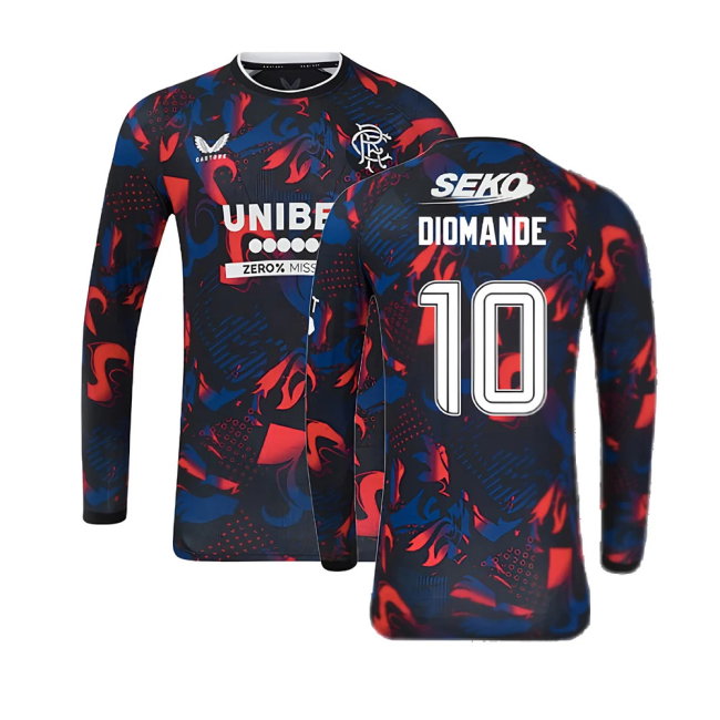 2024-2025 Rangers Long Sleeve Third Shirt (Diomande 10)-SoccerKits Hub | Buy Soccer Jerseys Online